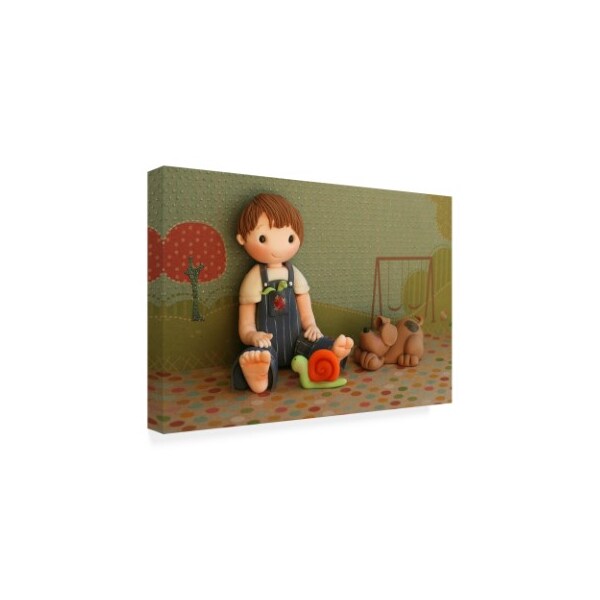 Sugar High 'Boy Snips And Snails' Canvas Art,30x47